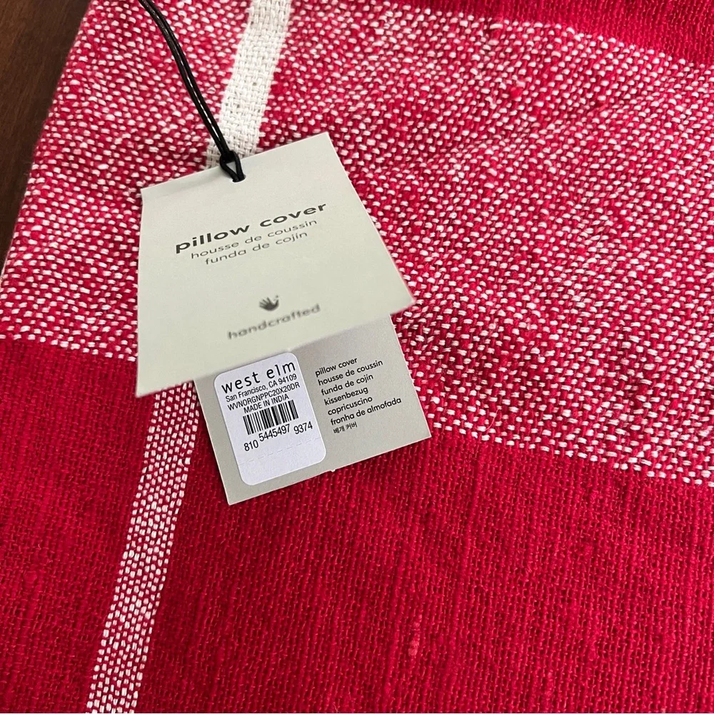 west elm | woven origin plaid pillow cover